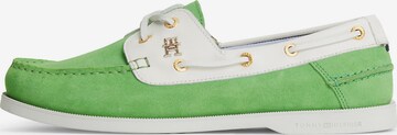 TOMMY HILFIGER Moccasins in Green: front