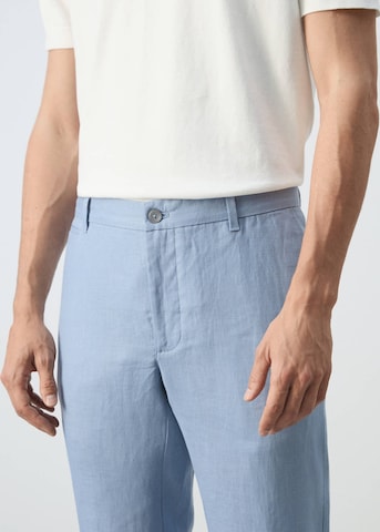 MANGO MAN Slimfit Hose 'Oyster' in Blau
