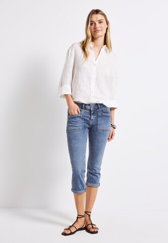 STREET ONE Slimfit Jeans in Blau