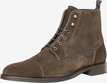 Henry Stevens Lace-Up Boots 'Murray' in Brown: front