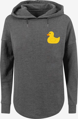 F4NT4STIC Sweatshirt 'Yellow Rubber Duck' in Grau: predná strana