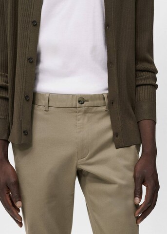MANGO MAN Slim fit Chino Pants 'Barna' in Beige
