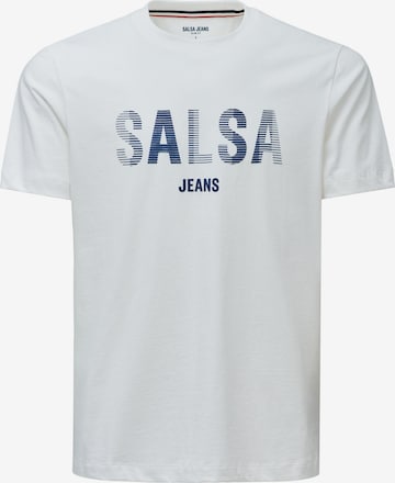 Salsa Jeans T-Shirt in Weiß: Vorderseite