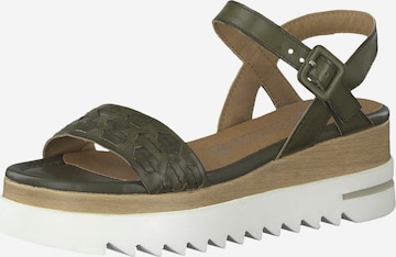 MARCO TOZZI Sandals in Green: front
