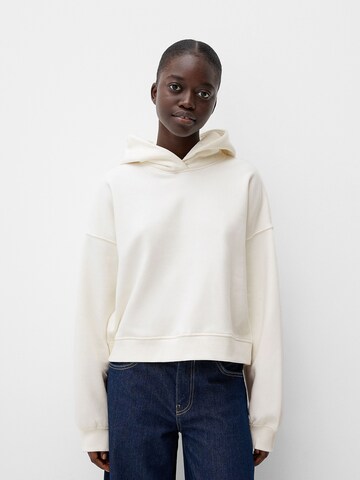 Bershka Sweatshirt i hvid: forside