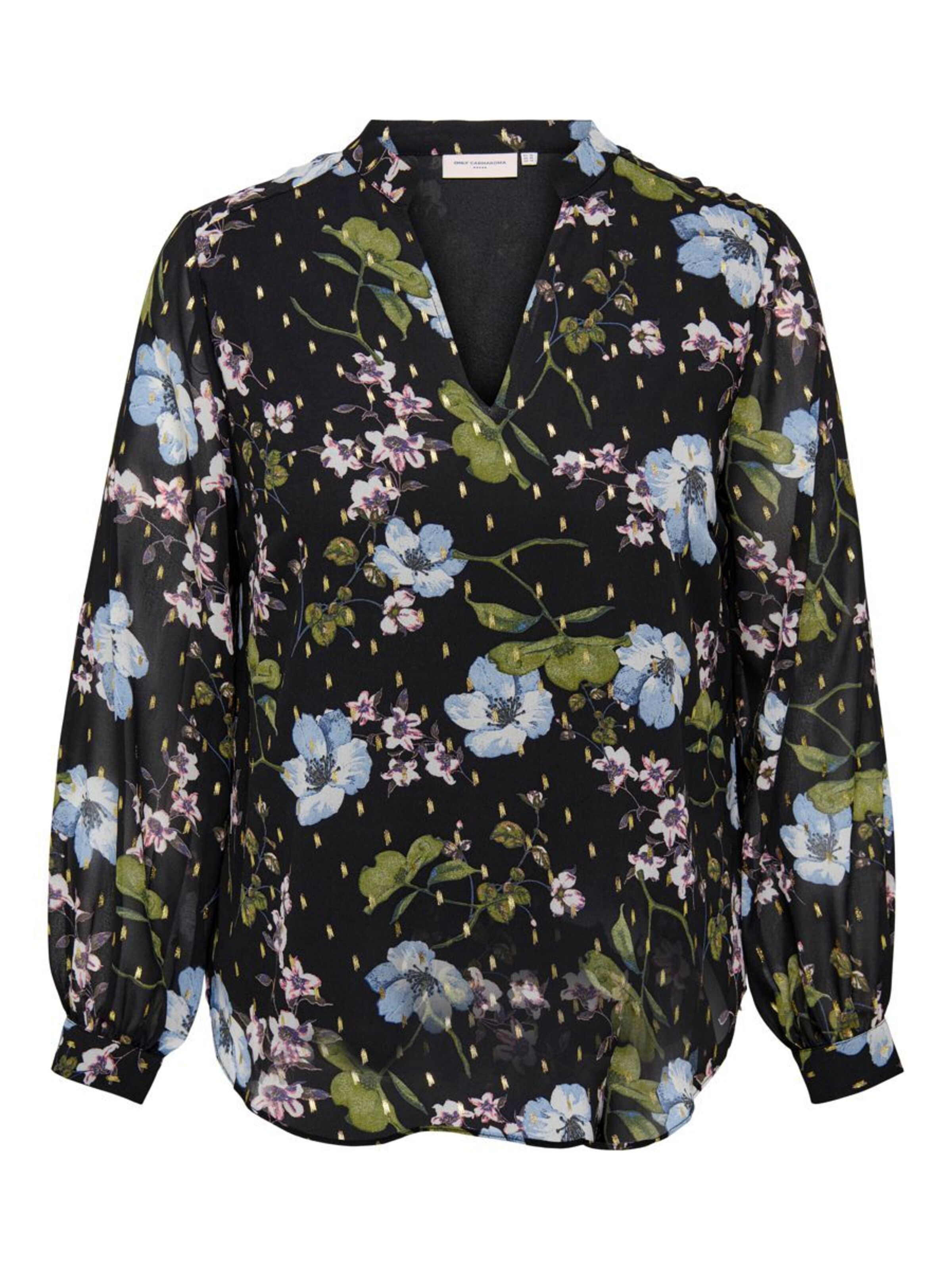 Chemisier 'Firana' ONLY Carmakoma en noir : devant