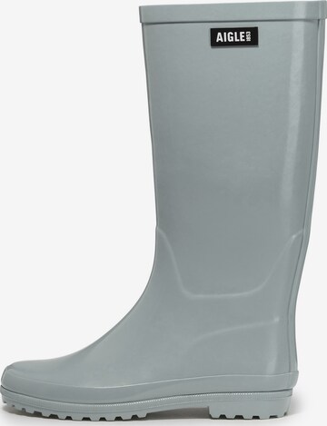 AIGLE Rubber boot 'ELIOSA' in Grey: front