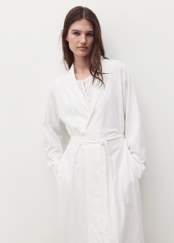 MANGO Dressing Gown 'Bordado' in White
