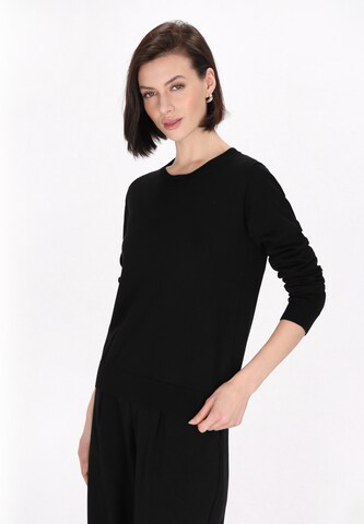 Pull-over usha BLACK LABEL en noir : devant