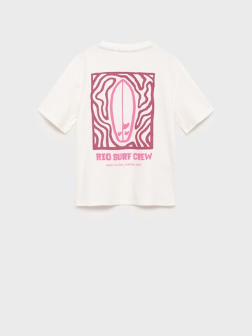 MANGO KIDS Tričko 'RIOCREW' – bílá