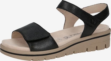 CAPRICE Sandale in Schwarz: Vorderseite