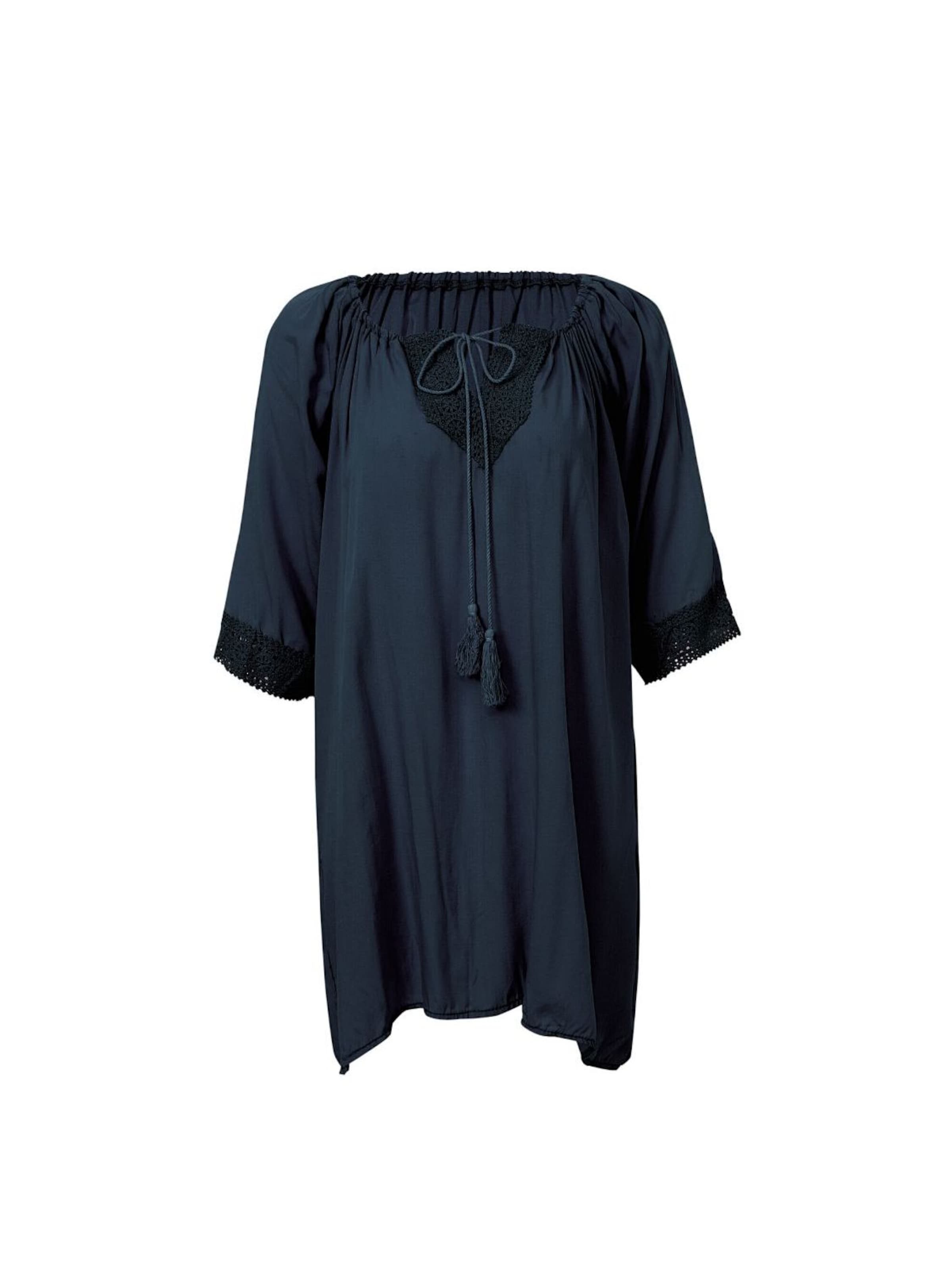 Abito da spiaggia 'Ines' di alberto cabale in nero: frontale