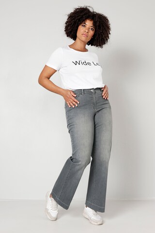 Dollywood Wide Leg Jeans in Grau