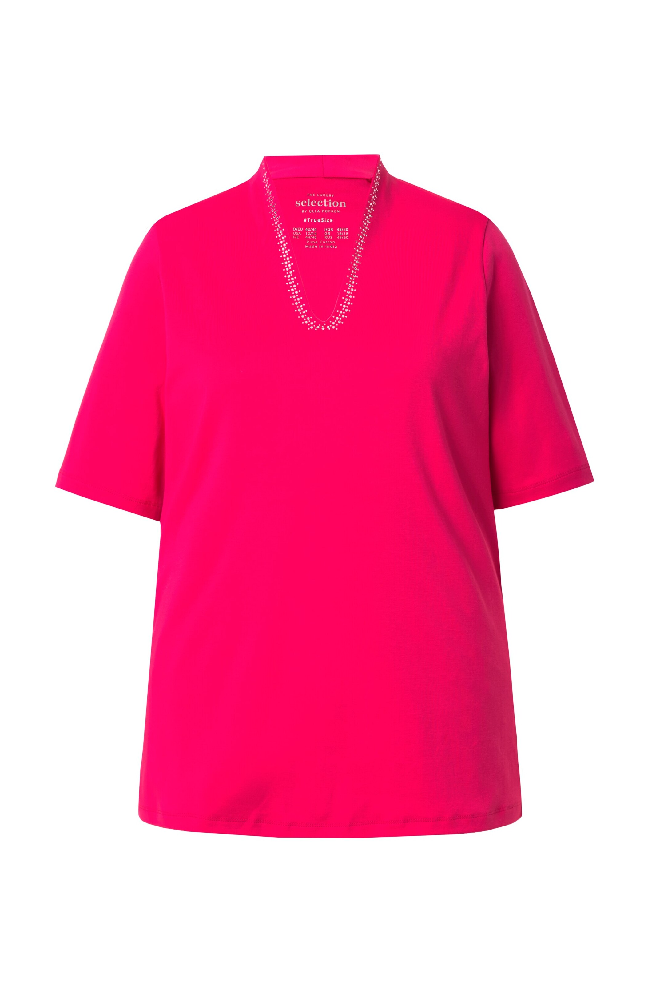 T-shirt Ulla Popken en rose : devant