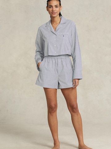 Polo Ralph Lauren Pyjama ' Crop & Boxer Set ' in Blau