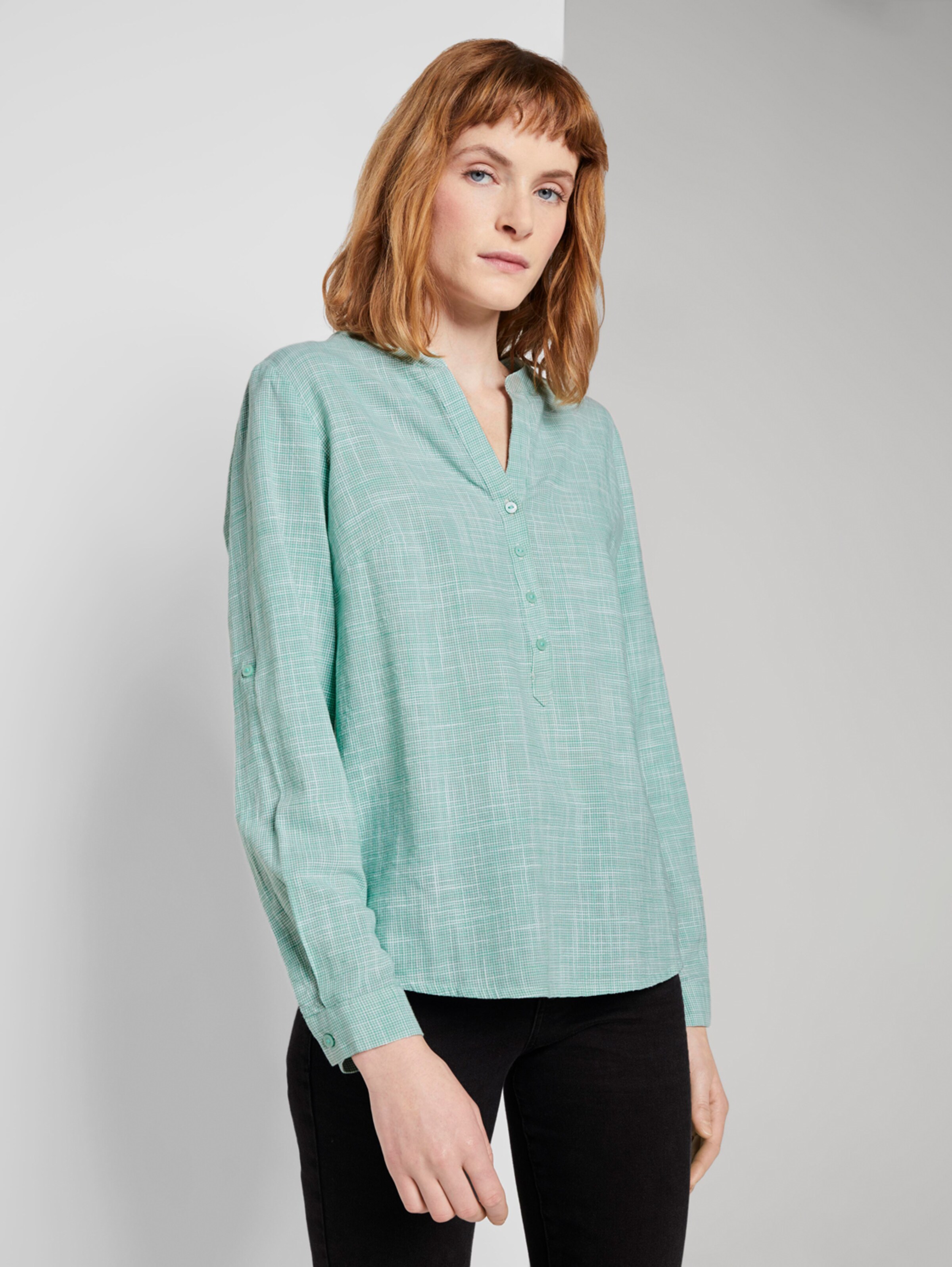 Frauen Große Größen TOM TAILOR Bluse in Mint - PX31987 Frauen Große Größen TOM TAILOR Bluse in Mint - PX31987