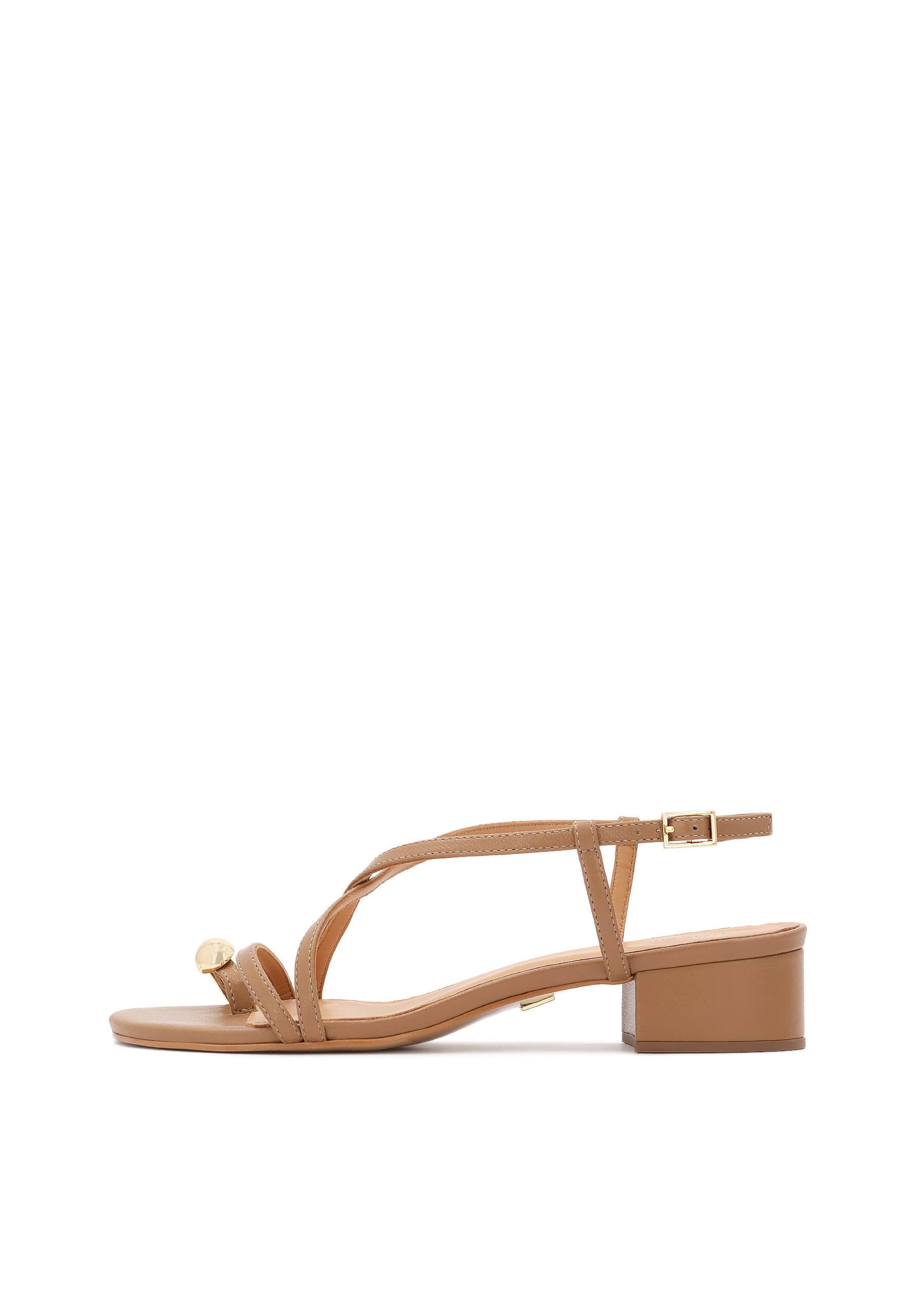 Kazar Босоножки через палец в Коричневый: спереди