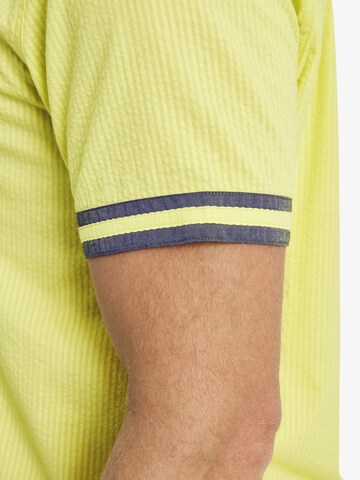 Jan Vanderstorm Comfort fit Button Up Shirt 'Mawens' in Yellow