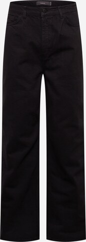 NU-IN Wide leg Jeans in Black: front