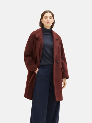 Manteau mi-saison TOM TAILOR en marron : devant