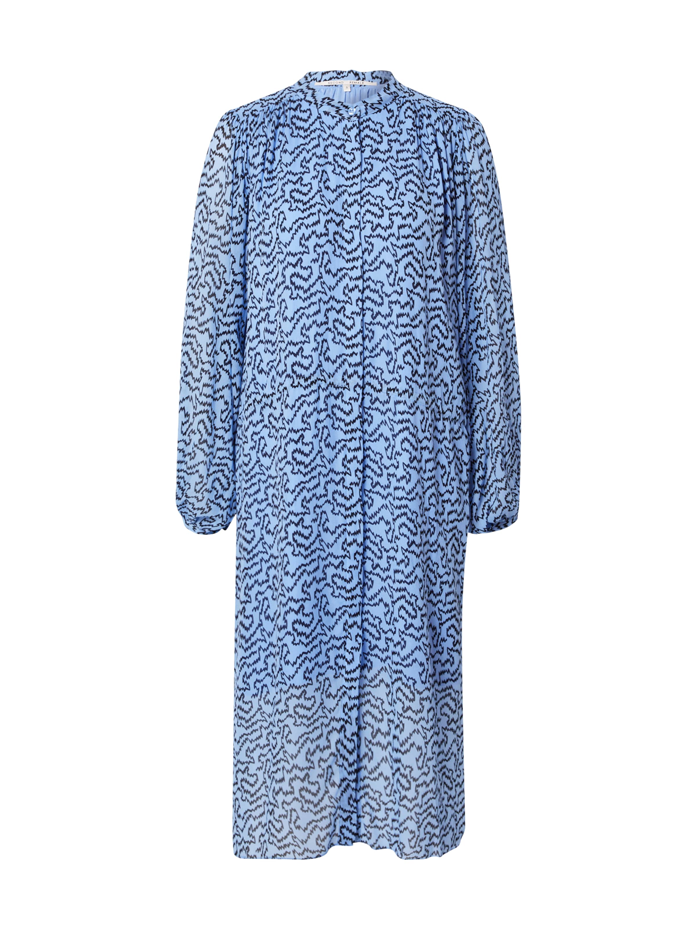 SECOND FEMALE Shirt Dress 'Aronia' in Blue: front