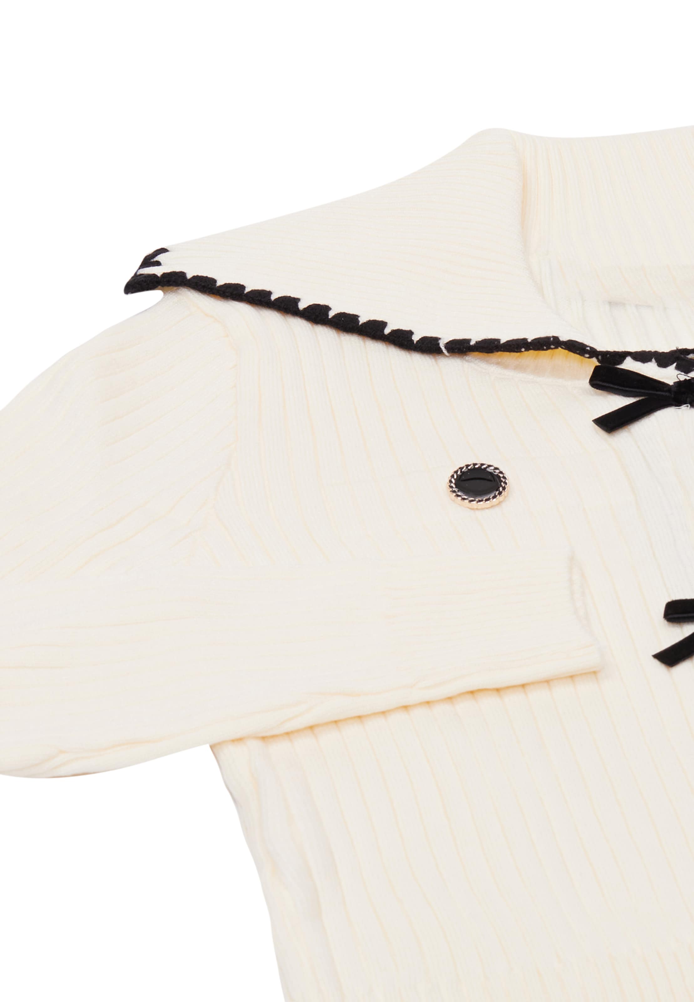 nolie Πλεκτή ζακέτα σε λευκό