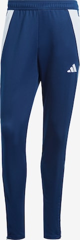 ADIDAS PERFORMANCE Slim fit Workout Pants 'Tiro 24' in Blue: front