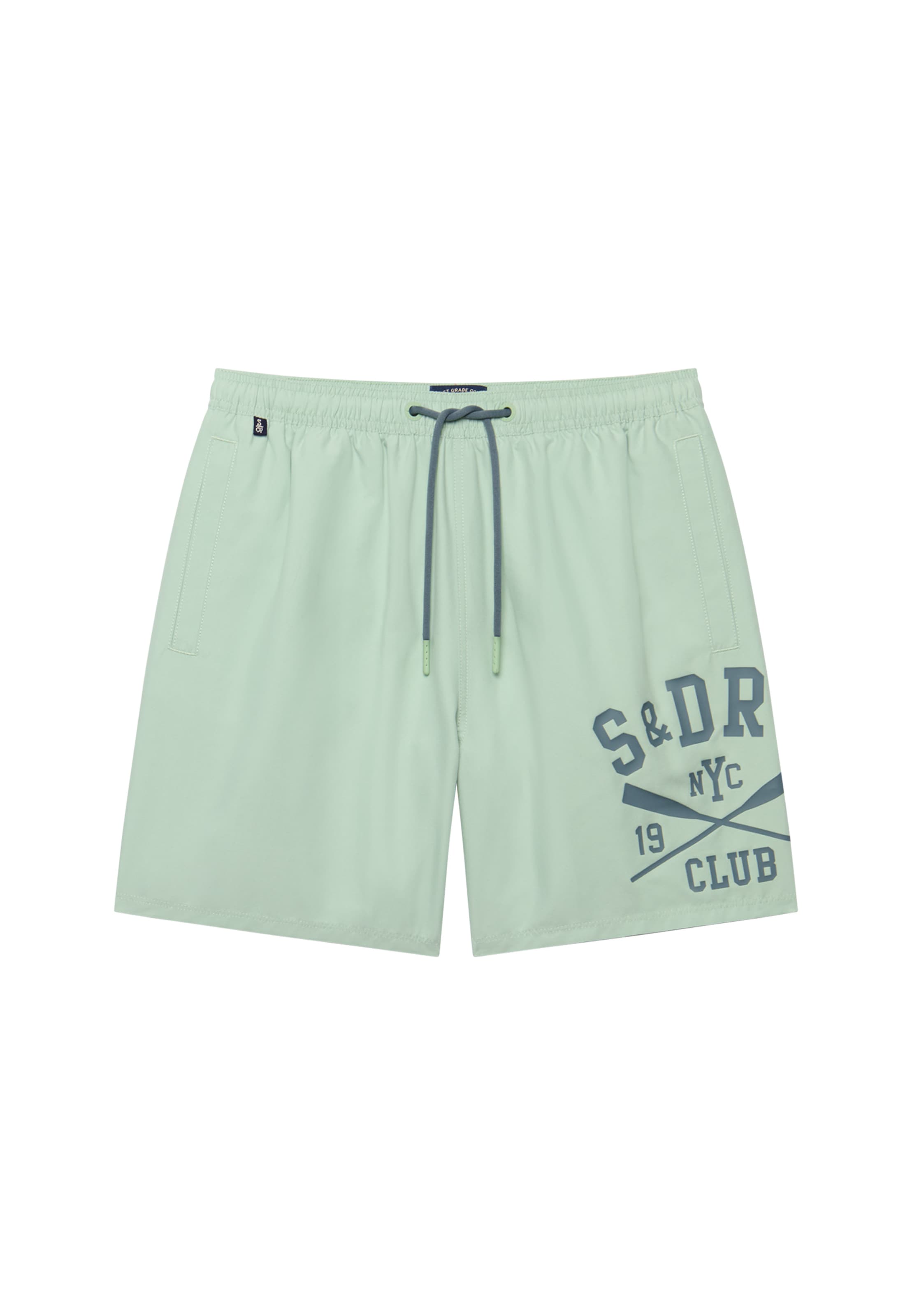 Superdry & Co Zwemshorts in de kleur Lichtgroen / Donkergroen, Productweergave