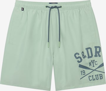Superdry & Co Zwemshorts in Groen: voorkant