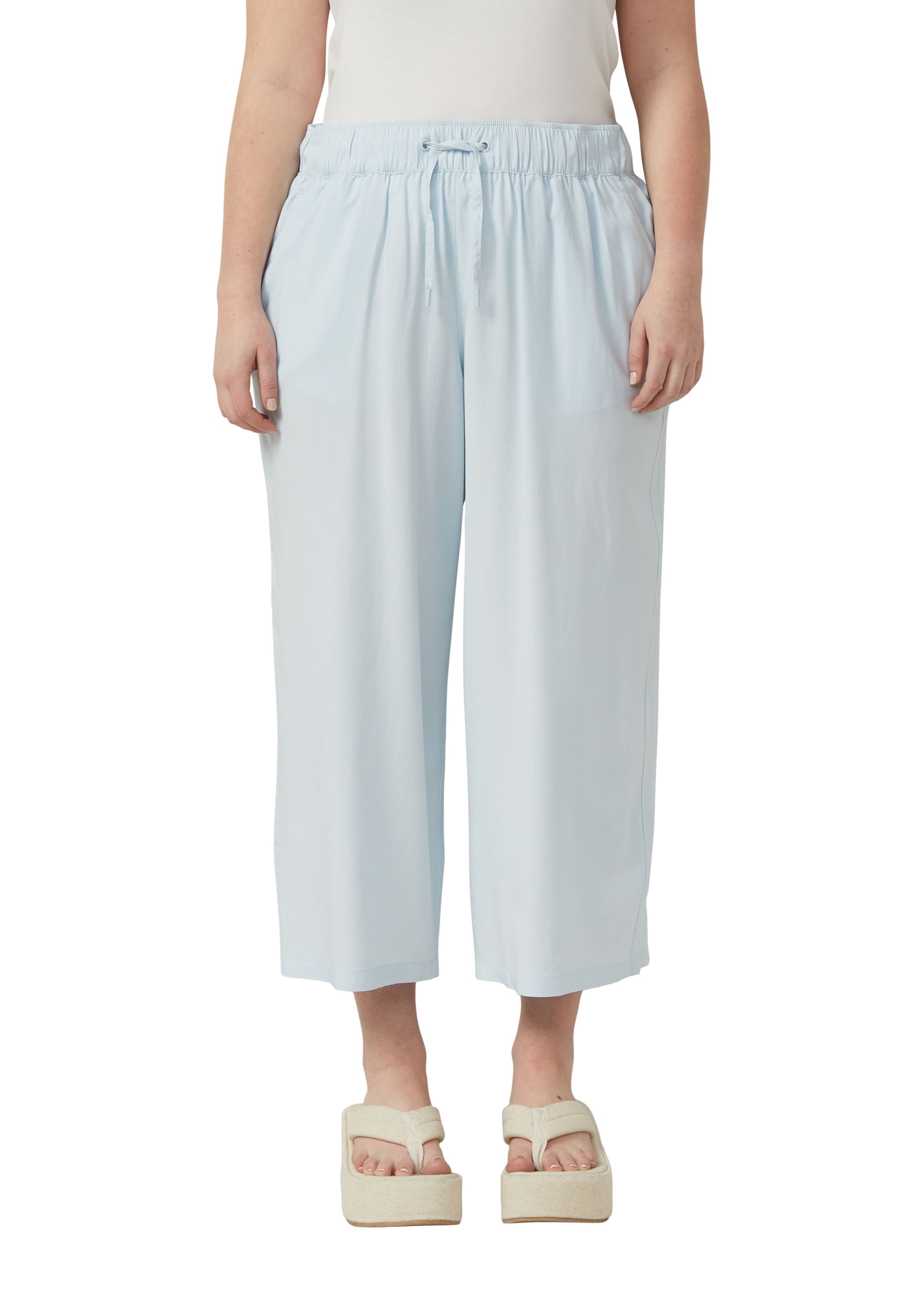 Wide Leg Pantalon QS en bleu