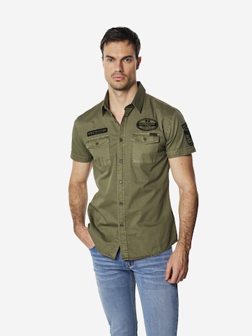 Coupe slim Chemise KOROSHI en vert