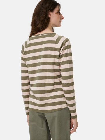 CAMEL ACTIVE Gestreiftes Langarmshirt mit Raglanärmeln in Pink