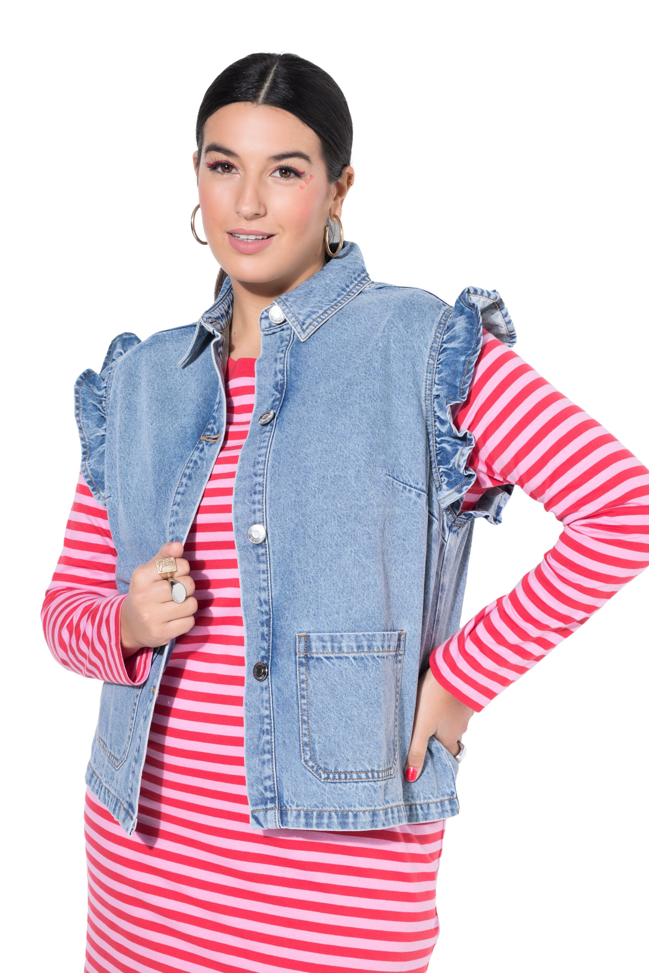 Studio Untold Weste in Blau: Vorderseite