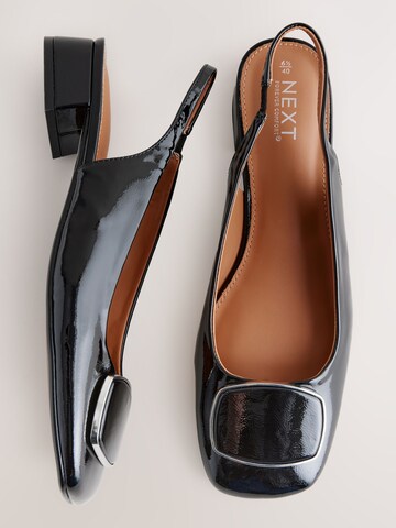 Next Riemchenballerina 'Forever Comfort®' in Schwarz