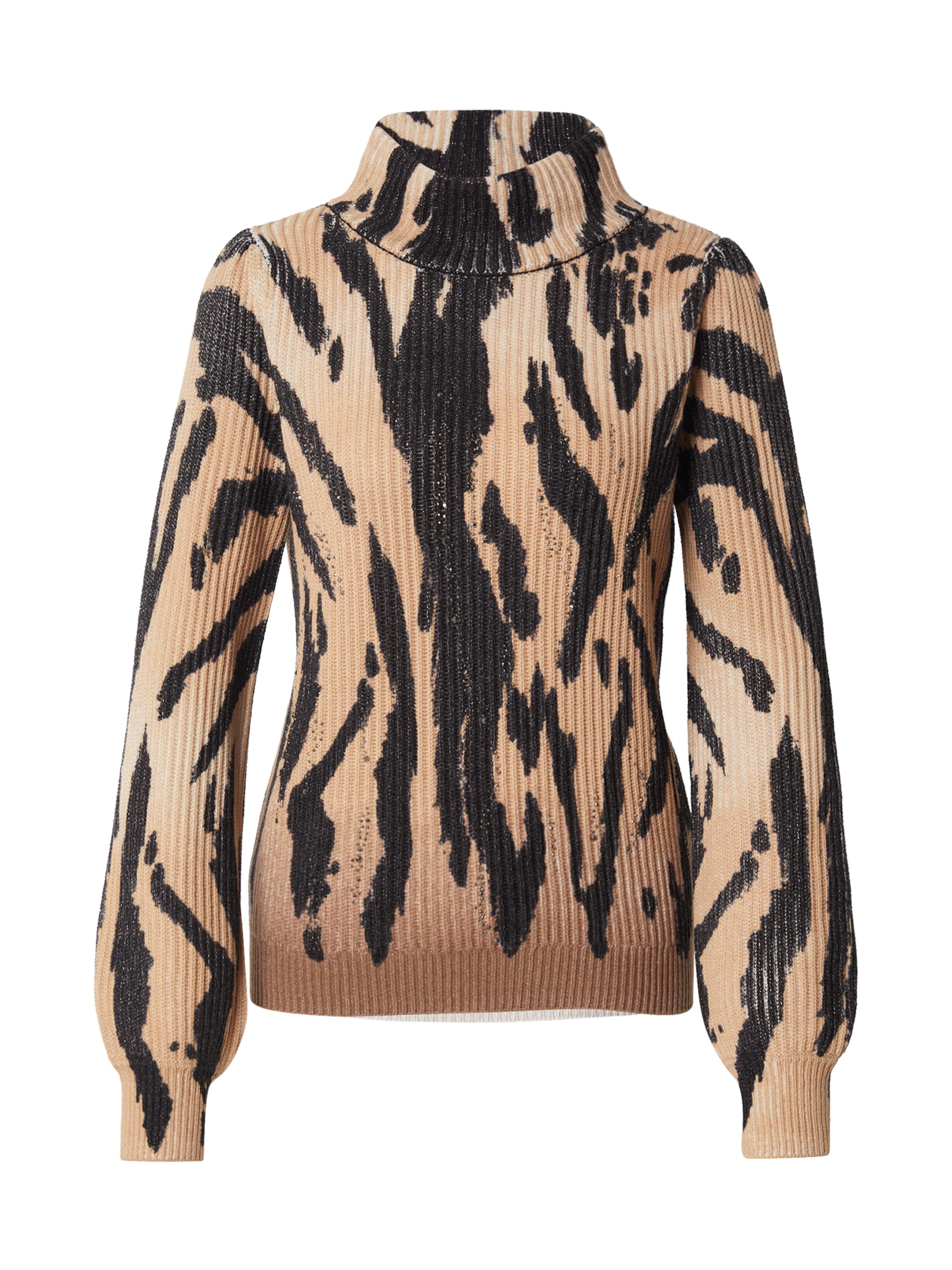 Pulover de la monari pe negru: față