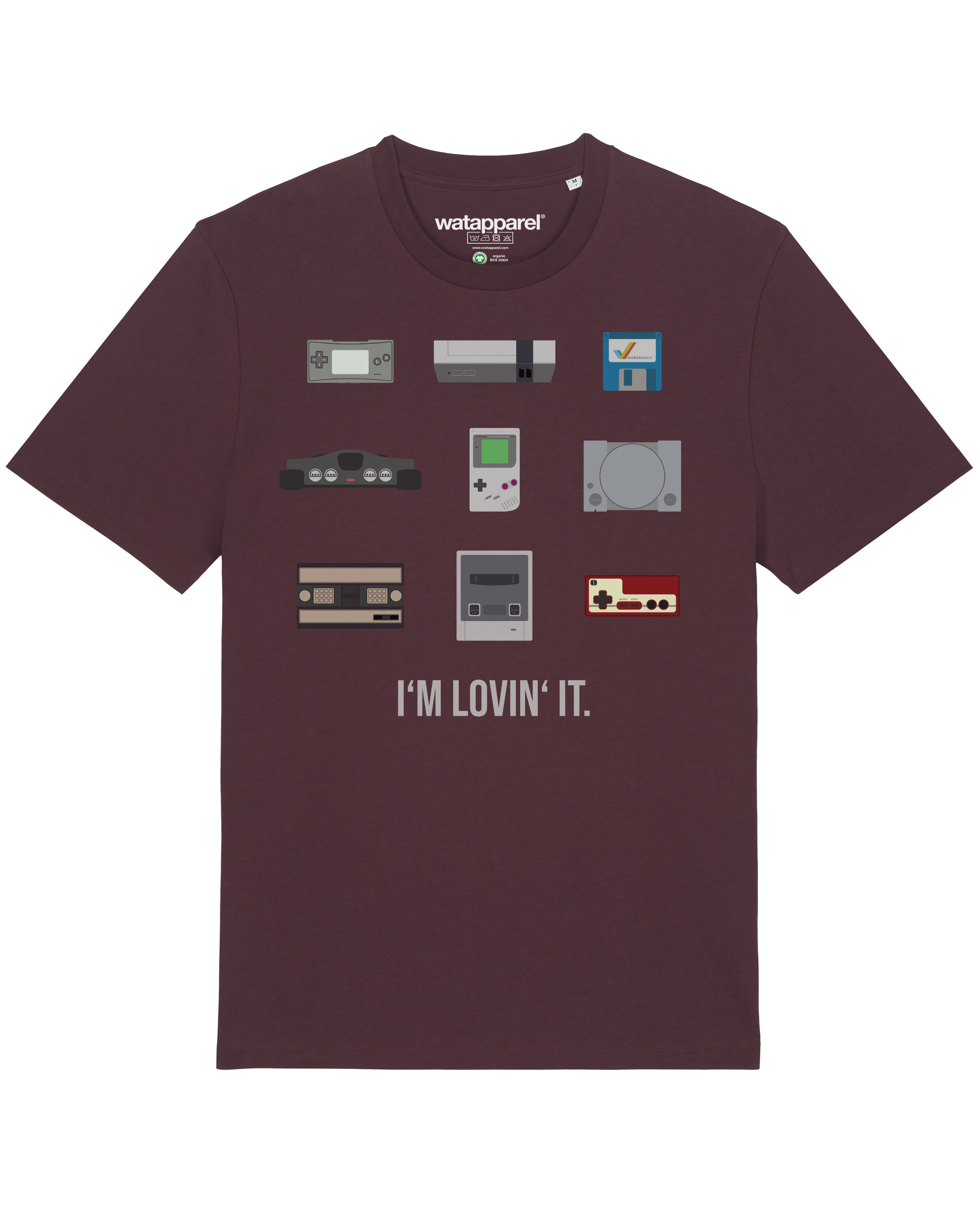 T-Shirt 'Videogames' Watapparel en rouge : devant