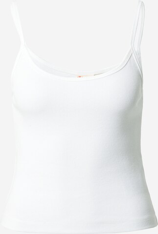 Champion Reverse Weave Top in Wit: voorkant