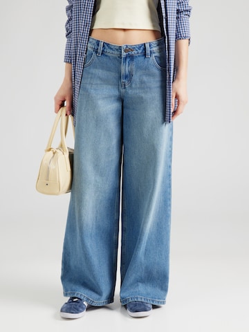 Noisy may Wide leg Jeans in Blauw: voorkant