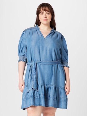 Lauren Ralph Lauren Plus Dress 'JESOLA' in Blue: front