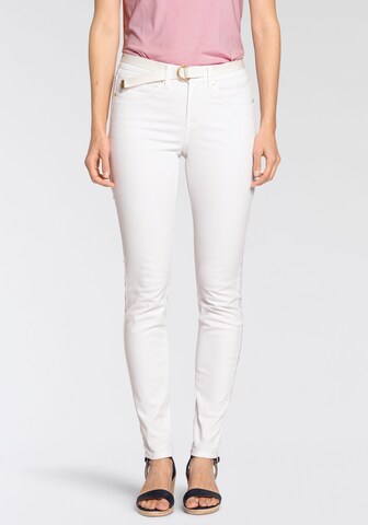 DELMAO Slim fit Jeans in White: front