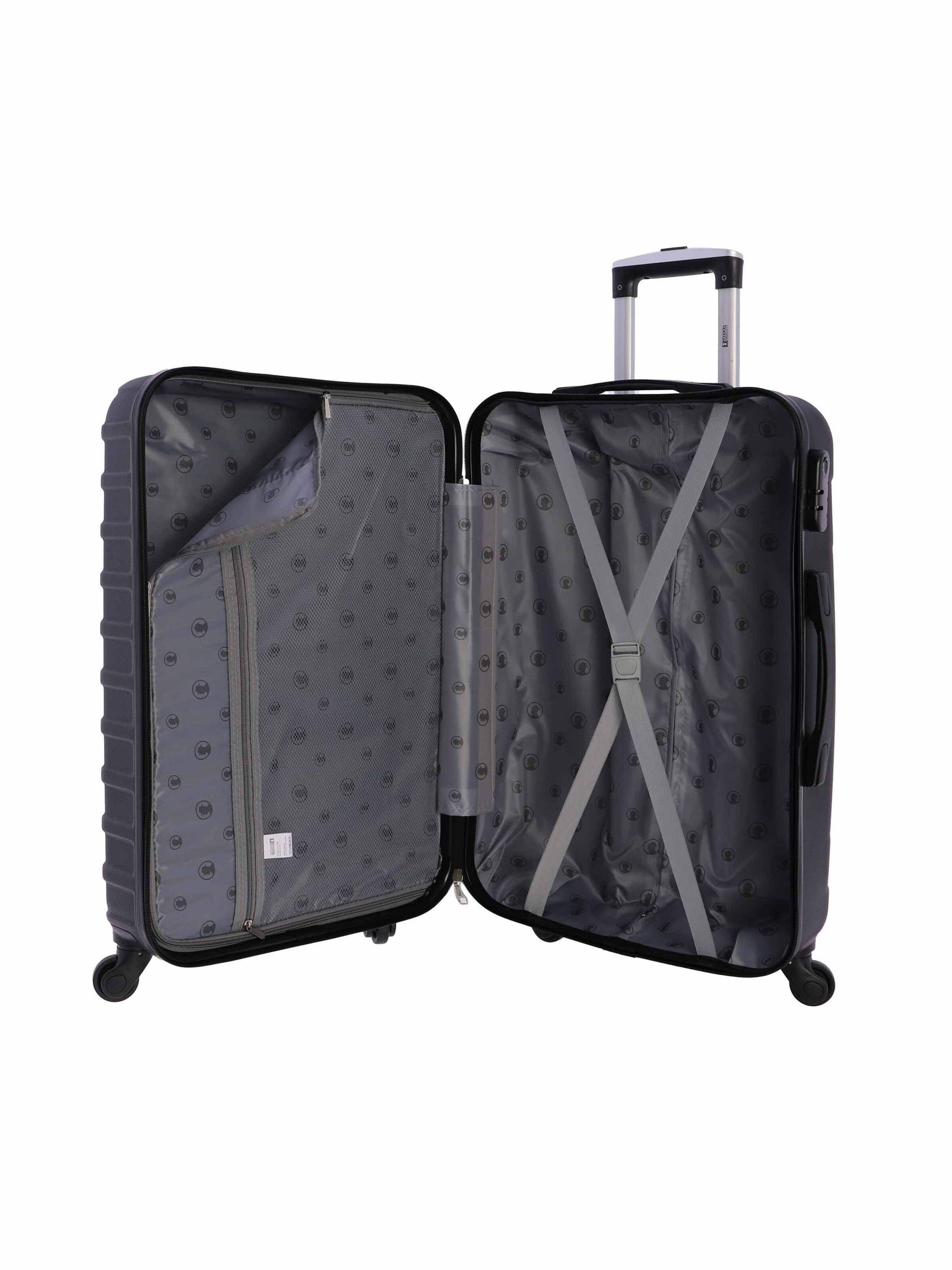 Coronel Tapioca - Carrito 'Coronel Tapioca Maleta Mediana 23 kg | Maleta de Viaje Rígida con 4 Ruedas Dobles 360º, Candado numérico y Asa Telescópica | Equipaje Resistente al Agua para Viajes en Avión' en negro