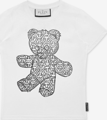 Philipp Plein - Camiseta 'Teddy' en blanco: frente