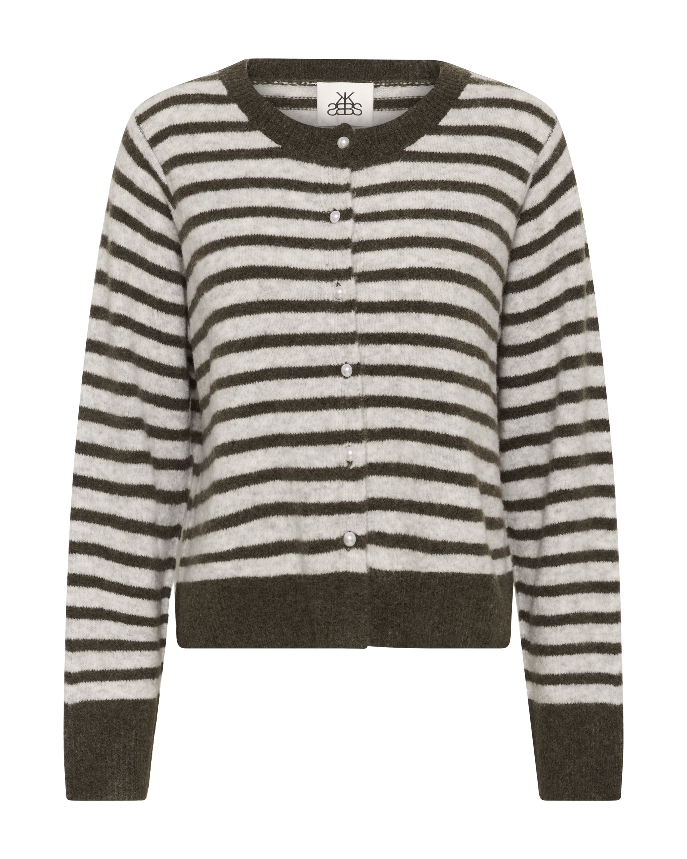 KAREN BY SIMONSEN Knit Cardigan 'KBNoabelle' in Brown: front