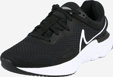 NIKE Running Shoes 'React Miler 3' in Black: front