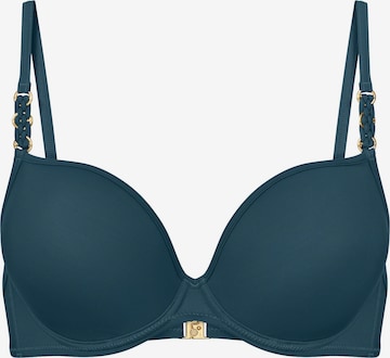 TRIUMPH Balconette Bügel-Bikini-Top ' Summer Twist ' in Blau: Vorderseite