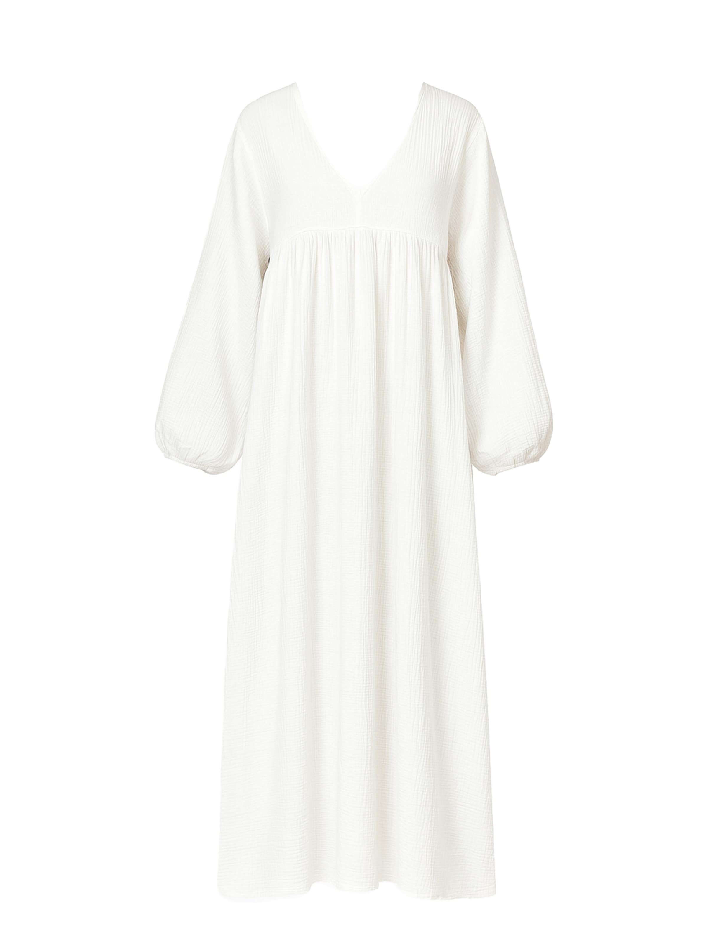 Robe Elara en blanc : devant