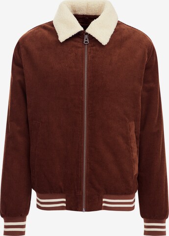 Veste mi-saison WE Fashion en marron : devant