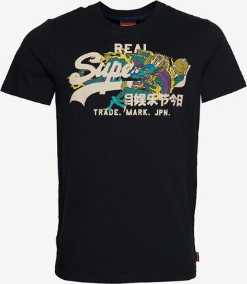 Superdry Shirt in Zwart: voorkant
