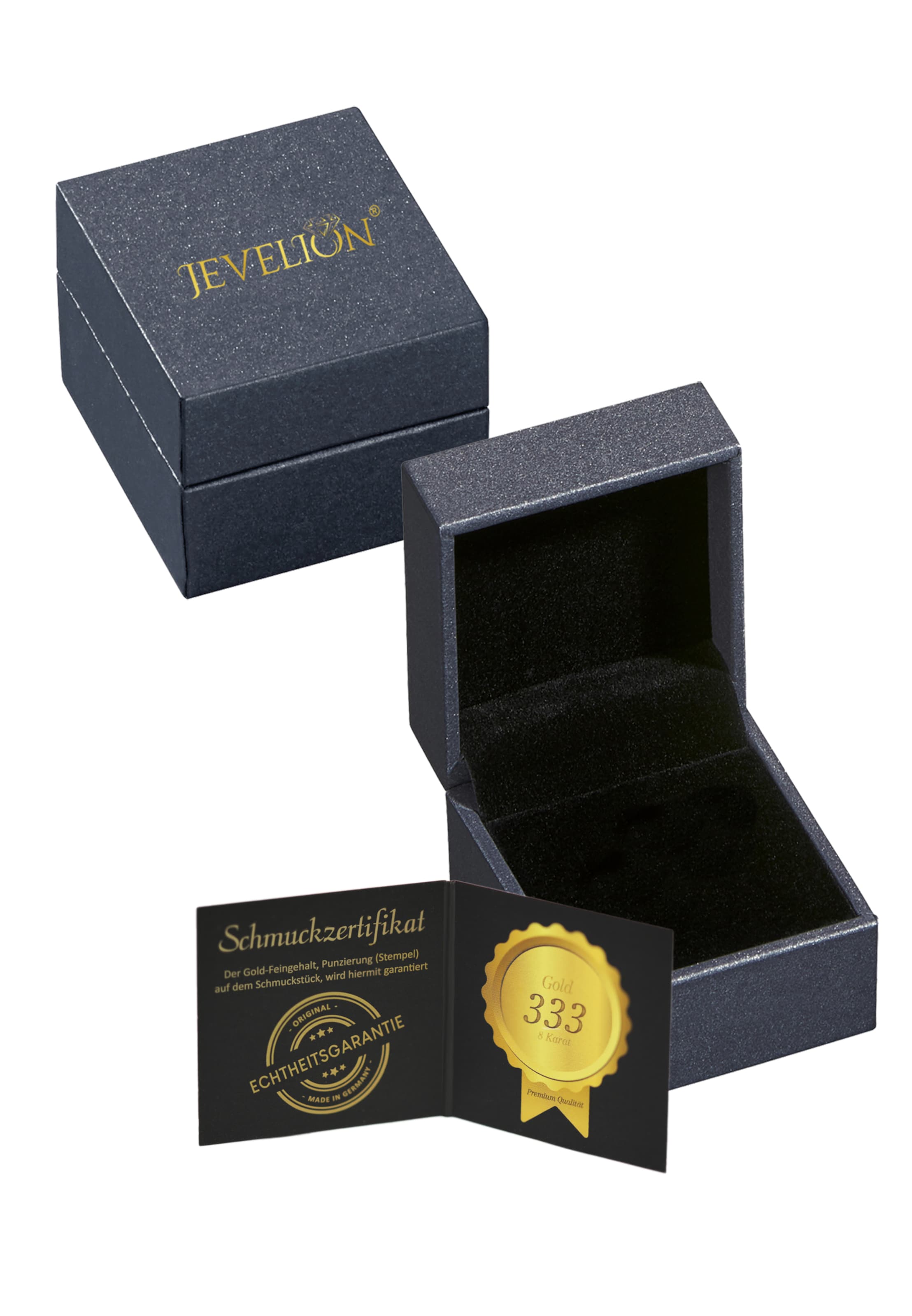 JEVELION Kreuzanhänger 585 Gold in Gold 