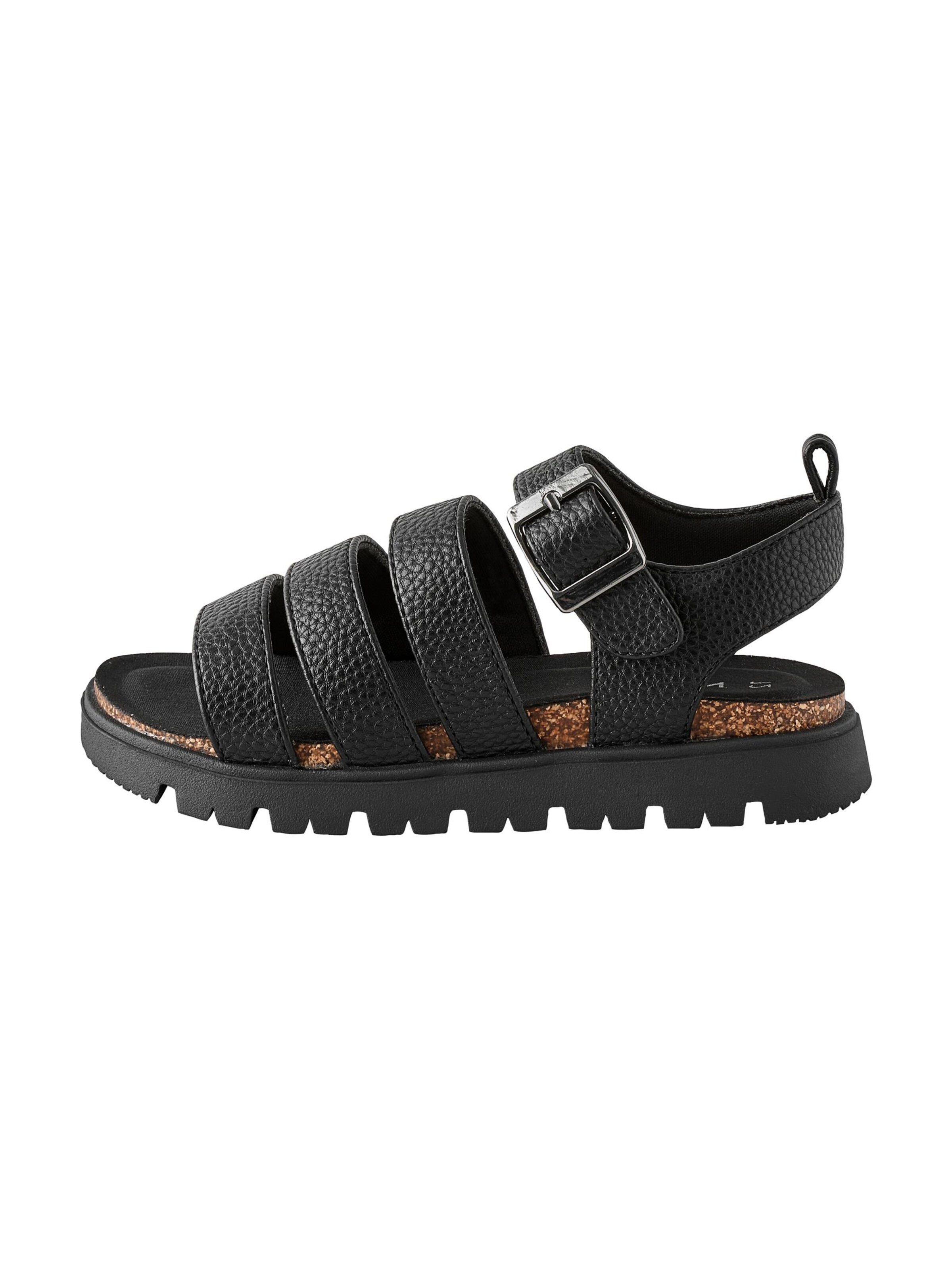 Next - Sandalias en negro: frente